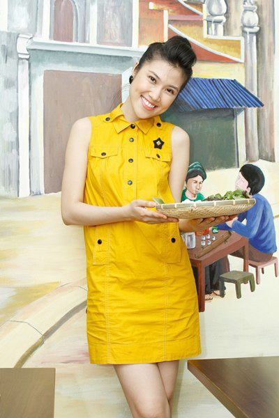 Không chỉ chất lượng món, Rau Kinh Giới còn được đánh giá cao về tính thẩm mỹ trong việc bài trí quán của cô chủ.
