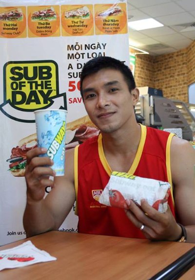 Saigon Heat đã khép lại mùa giải với chiến thắng 89-78 trước Malaysia và SGH cũng là một fan bự của Subway.