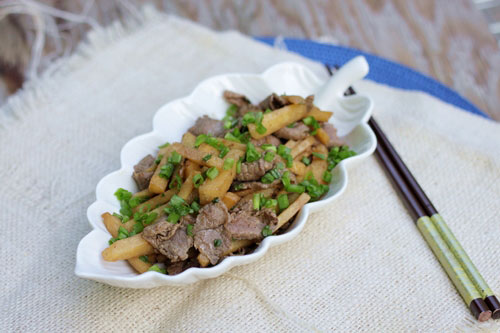 Thịt bò xào củ đậu
