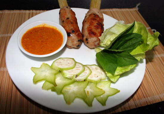 Chạo tôm nướng