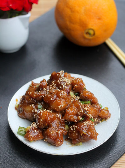 Thịt gà sốt cam