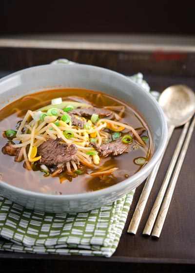Canh giá đỗ thịt bò 