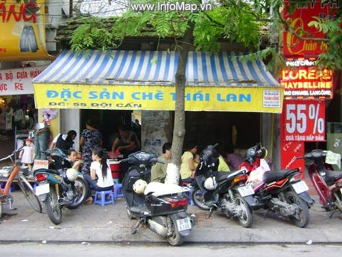Tiệm chè Thái cách đây khoảng 6- 7 năm, thời còn ở 55 Đội Cấn. Ảnh: InfoMap