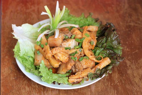 Thịt ba chỉ kho măng tươi