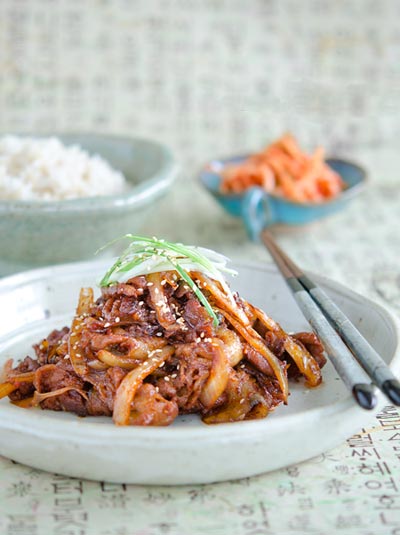 Thịt heo xào cay kiểu Hàn 
