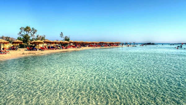 1. Biển Elafonisi, đảo Crete 