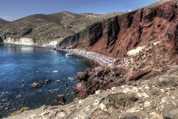 5. Đảo Santorini, biển Aegean 