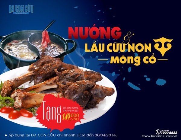 Chương trình khuyến mãi của nhà hàng.