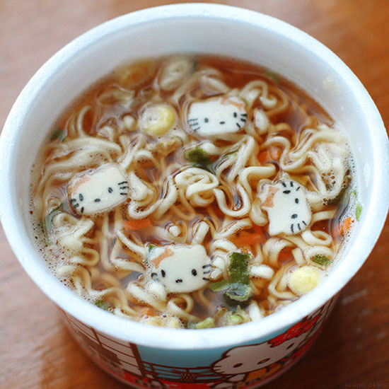 Hộp mỳ ramen ăn liền ngộ nghĩnh.