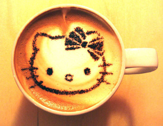 Cốc latte cho tín đồ cà phê.