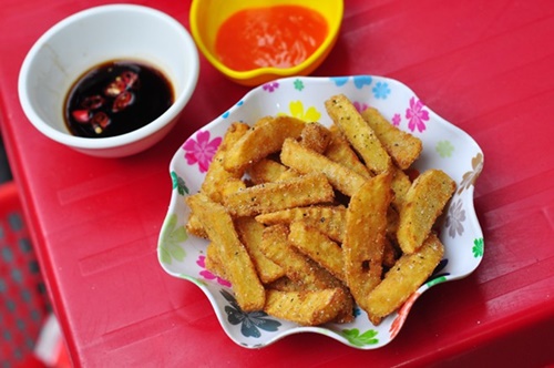 .. và khoai tây chiên cũng rang muối.