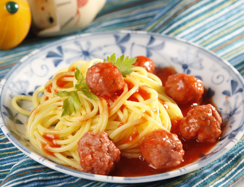 Mì Ý sốt xíu mại