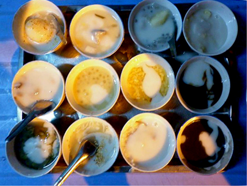 Chè mâm Khánh Vy với 12 chén chè