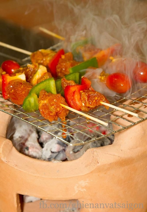 Heo rừng nướng khói