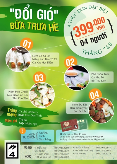 4 lựa chọn cho bữa trưa thêm ngon miệng