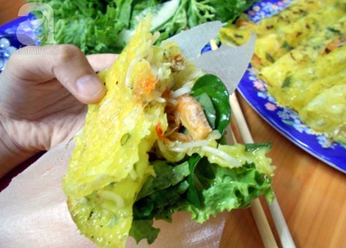 Bánh xèo miền Trung, đậm đà hương vị quê nhà