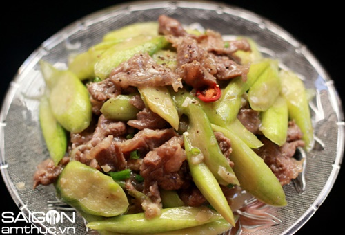 Bê xào bạc hà lạ miệng cho bữa cơm chiều 