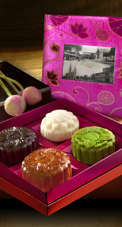 Brodard giới thiệu bánh Trung thu tiramisu trà xanh và sen nam việt quất