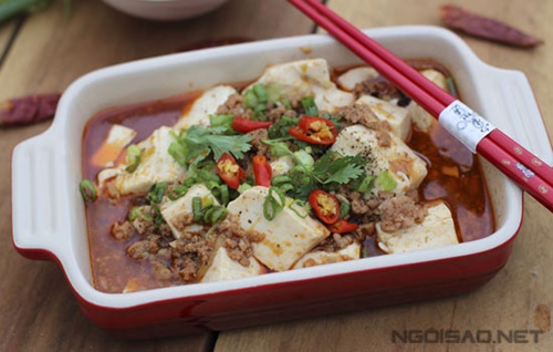 Đổi vị với đậu phụ non xào thịt bằm 