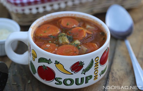 Lạ miệng soup rau củ kiểu Italy