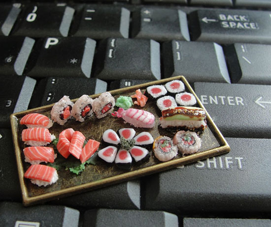 Set sushi tinh tế.