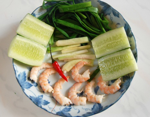 Tôm cuộn hành