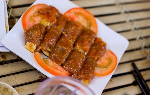 Bò cuộn phô mai vô cùng hấp dẫn