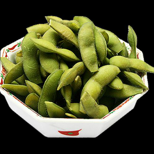 Đậu luộc là món thường được thực khách ăn chơi trong lúc chờ đem những món chính ra.