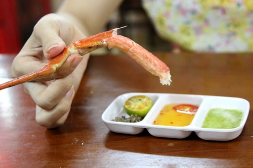Và phần thịt trong các chiếc nghóe không hề kém cạnh về kích thước hay độ săn chắc.
