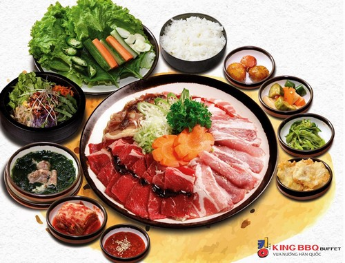 Tất cả set nhà hàng này đều được miễn phí nước ngọt và gọi cơm trắng.