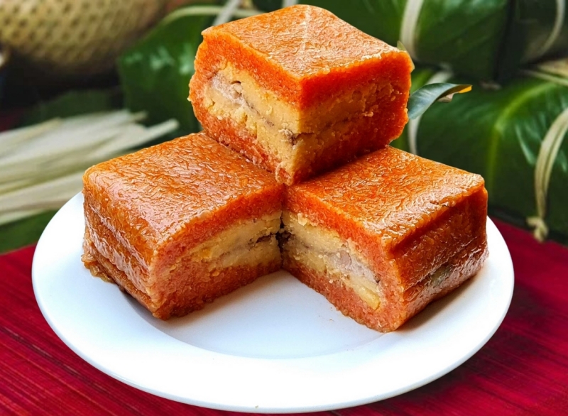 Mua bánh chưng chuẩn vị Bắc ở Nếp Cẩm Mộc