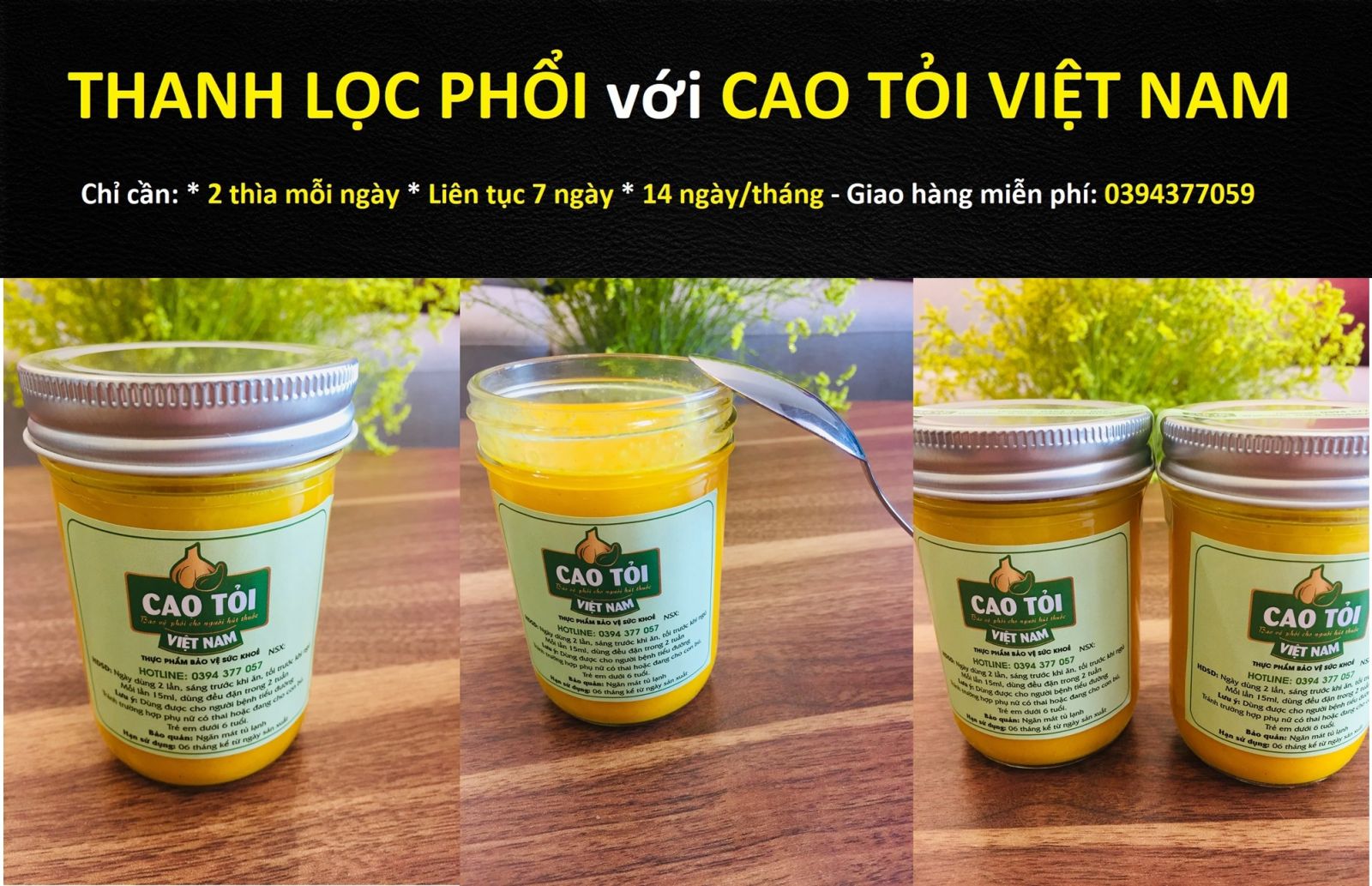 Cao Tỏi Việt Nam giúp làm sạch phổi và ngăn ngừa bệnh hô hấp hiệu quả.
