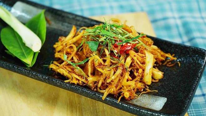 Kết quả hình ảnh cho cách làm khô gà lá chanh