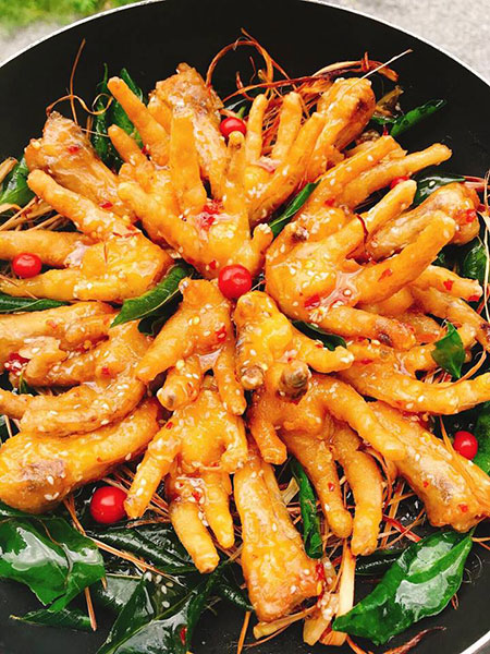 Cban ga chien nuoc mam chanh