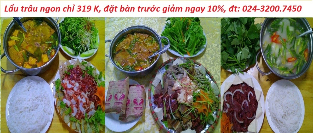 Quán Trâu Ngon Cầu Giấy thiên đường các món ăn ngon từ thịt trâu giật